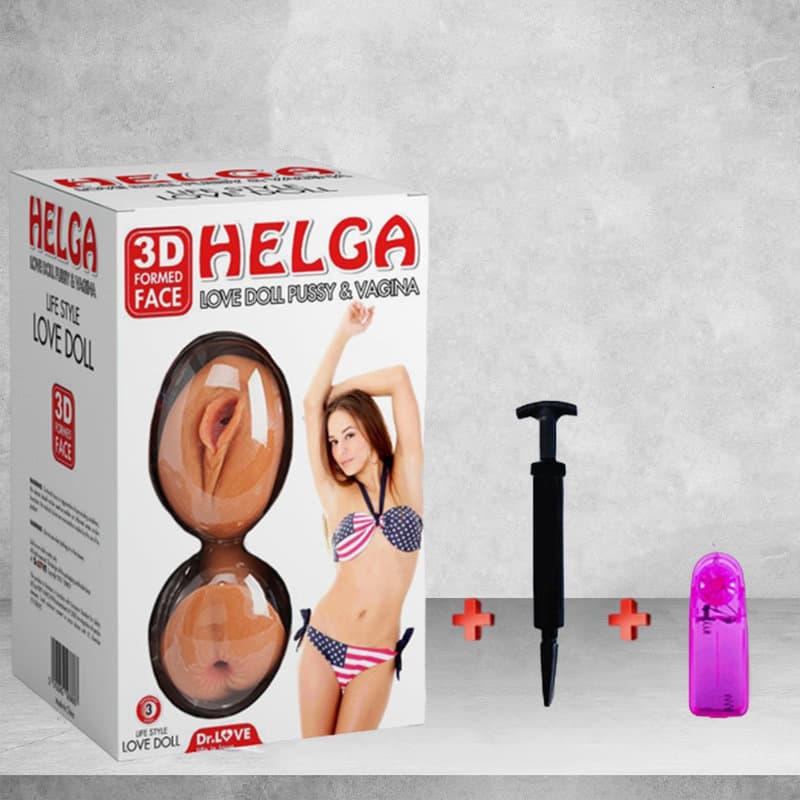 HELGA 2 İŞLEVLİ TİTREŞİMLİ ULTRA REALİSTİK ŞİŞME BEBEK KADIN MANKEN
